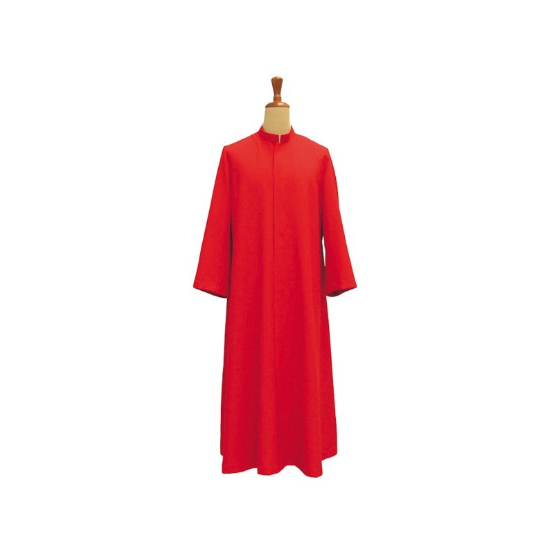 Red or black altar boy's clothing of polyester woven.