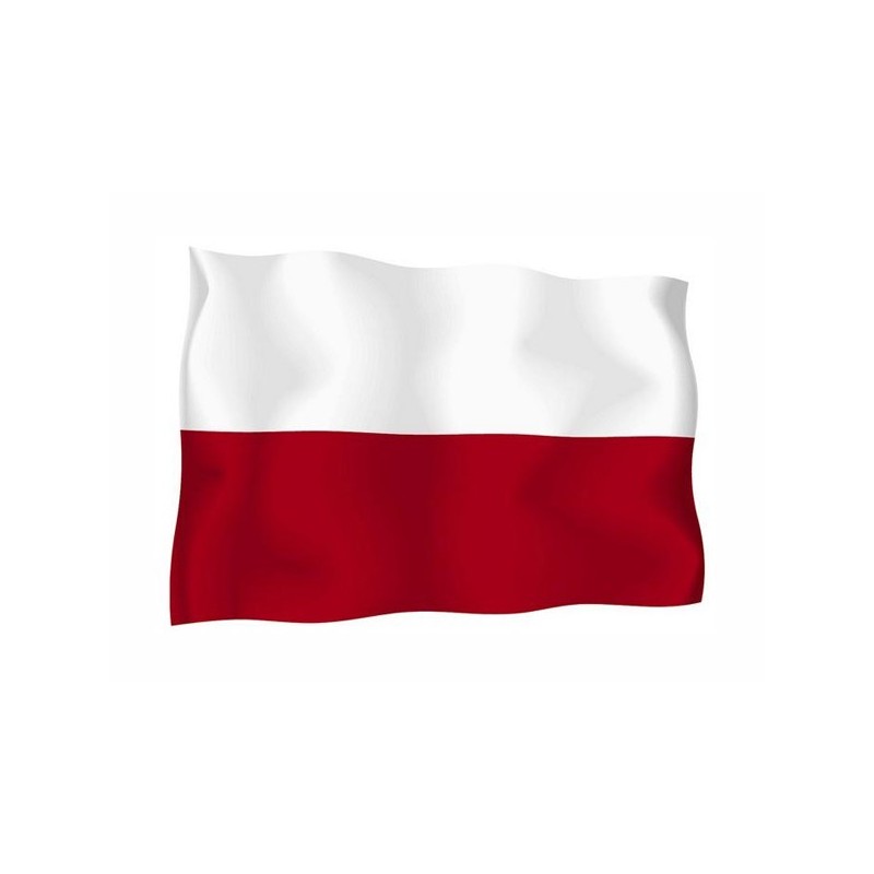 Bandera de Polonia de tejido náutico.